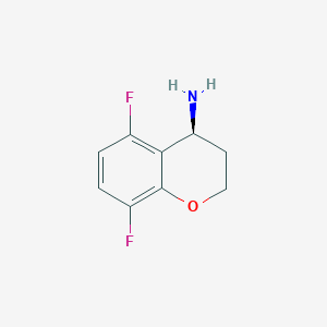 molecular formula C9H9F2NO B3045099 (S)-5,8-Difluorochroman-4-amine CAS No. 1018978-95-4