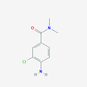molecular formula C9H11ClN2O B3045101 4-氨基-3-氯-N,N-二甲基苯甲酰胺 CAS No. 1019018-13-3