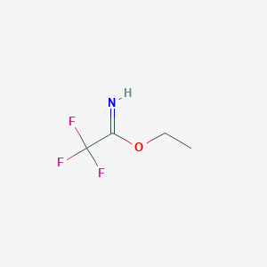 molecular formula C4H6F3NO B3045102 Ethyl 2,2,2-trifluoroethanecarboximidate CAS No. 1019019-98-7