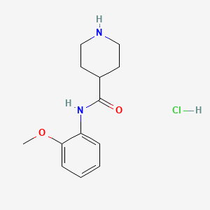 molecular formula C13H19ClN2O2 B3045110 N-(2-methoxyphenyl)piperidine-4-carboxamide hydrochloride CAS No. 1019851-99-0