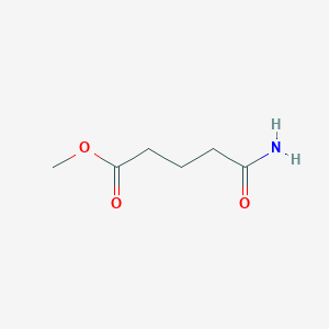 molecular formula C6H11NO3 B3045121 Pentanoic acid, 5-amino-5-oxo-, methyl ester CAS No. 102040-91-5