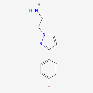 molecular formula C11H12FN3 B3045125 2-[3-(4-Fluorophenyl)pyrazolyl]ethylamine CAS No. 1020706-56-2