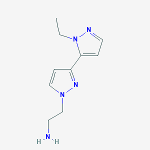 2-[3-(1-Ethylpyrazol-5-yl)pyrazolyl]ethylamine