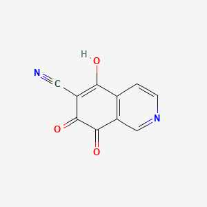 7-Hydroxy-5,8-dioxo-5,8-dihydroisoquinoline-6-carbonitrile