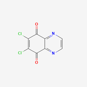 5,8-Quinoxalinedione, 6,7-dichloro-