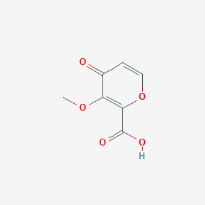molecular formula C7H6O5 B3045141 3-甲氧基-4-氧代-4H-吡喃-2-羧酸 CAS No. 102170-50-3