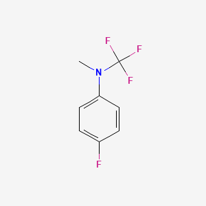 molecular formula C8H7F4N B3045143 4-氟-N-甲基-N-(三氟甲基)苯胺 CAS No. 10219-07-5