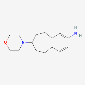 molecular formula C15H22N2O B3045148 7-morpholin-4-yl-6,7,8,9-tetrahydro-5H-benzo[7]annulen-3-amine CAS No. 1022963-80-9