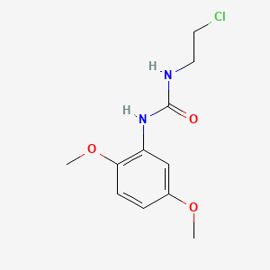 molecular formula C11H15ClN2O3 B3045159 1-(2-Chloroethyl)-3-(2,5-dimethoxyphenyl)urea CAS No. 102433-39-6