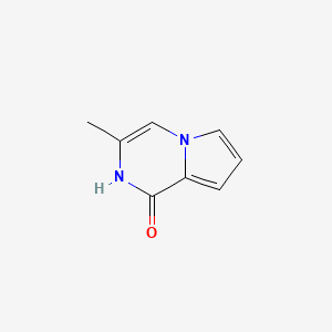 molecular formula C8H8N2O B3045164 3-甲基吡咯并[1,2-a]吡嗪-1(2H)-酮 CAS No. 1025054-80-1