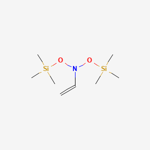 molecular formula C8H21NO2Si2 B3045171 乙烯胺，N,N-双[(三甲基甲硅烷基)氧基]- CAS No. 102588-18-1