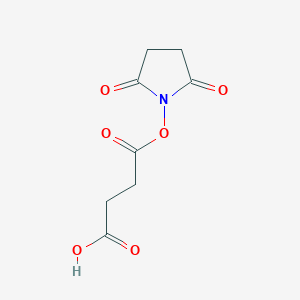 Butanoic acid, 4-[(2,5-dioxo-1-pyrrolidinyl)oxy]-4-oxo-