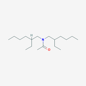molecular formula C18H37NO B3045185 Acetamide, N,N-bis(2-ethylhexyl)- CAS No. 102769-39-1