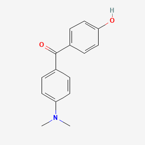 molecular formula C15H15NO2 B3045186 Methanone, [4-(dimethylamino)phenyl](4-hydroxyphenyl)- CAS No. 102827-03-2