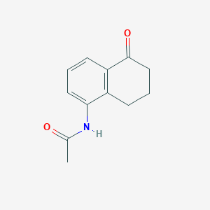 molecular formula C12H13NO2 B3045192 N-(5-Oxo-5,6,7,8-tetrahydronaphthalen-1-yl)acetamide CAS No. 102873-24-5