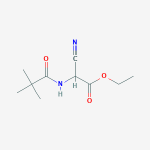 Ethyl cyano[(2,2-dimethylpropanoyl)amino]acetate