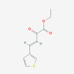 molecular formula C10H10O3S B3045215 (E)-乙基 2-氧代-4-(噻吩-3-基)丁-3-烯酸酯 CAS No. 1031927-95-3