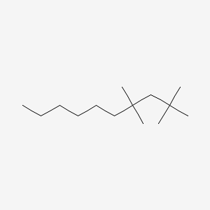 molecular formula C14H30 B3045219 2,2,4,4-Tetramethyldecane CAS No. 103275-97-4