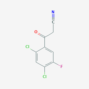 molecular formula C9H4Cl2FNO B3045221 3-(2,4-Dichloro-5-fluorophenyl)-3-oxopropanenitrile CAS No. 103318-74-7