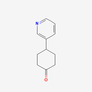 molecular formula C11H13NO B3045223 Cyclohexanone, 4-(3-pyridinyl)- CAS No. 103319-09-1