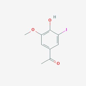 molecular formula C9H9IO3 B3045233 1-(4-Hydroxy-3-iodo-5-methoxyphenyl)ethanone CAS No. 103440-59-1