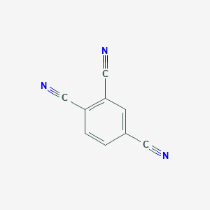molecular formula C9H3N3 B3045235 1,2,4-苯三腈 CAS No. 10347-14-5