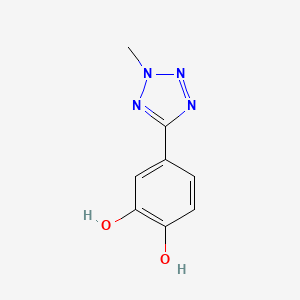molecular formula C8H8N4O2 B3045236 4-(2-methyl-2H-tetrazol-5-yl)benzene-1,2-diol CAS No. 1034734-65-0