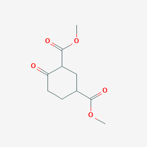 molecular formula C10H14O5 B3045238 Dimethyl 4-oxocyclohexane-1,3-dicarboxylate CAS No. 103505-09-5