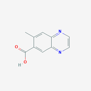 molecular formula C10H8N2O2 B3045239 7-Methylquinoxaline-6-carboxylic acid CAS No. 10351-82-3