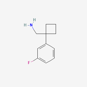 (1-(3-Fluorophenyl)cyclobutyl)methanamine