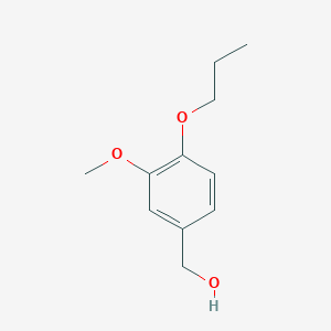 molecular formula C11H16O3 B3045262 (3-甲氧基-4-丙氧基苯基)甲醇 CAS No. 103859-81-0