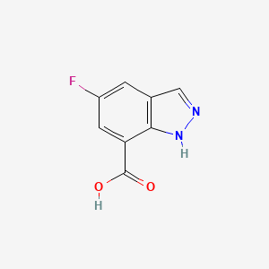 molecular formula C8H5FN2O2 B3045264 5-氟-1H-吲唑-7-羧酸 CAS No. 1038916-13-0