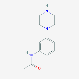 molecular formula C12H17N3O B3045265 N-(3-piperazin-1-ylphenyl)acetamide CAS No. 103951-55-9
