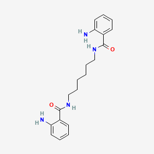 molecular formula C20H26N4O2 B3045266 1,6-Hexanediylbis(2-aminobenzamide) CAS No. 103956-07-6