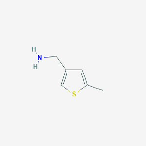 molecular formula C6H9NS B3045282 (5-甲基噻吩-3-基)甲胺 CAS No. 104163-37-3