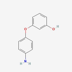 molecular formula C12H11NO2 B3045285 苯酚，3-(4-氨基苯氧基)- CAS No. 104294-22-6