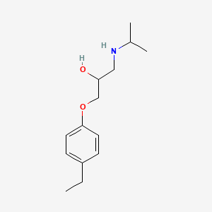 molecular formula C14H23NO2 B3045288 2-Propanol, 1-(4-ethylphenoxy)-3-[(1-methylethyl)amino]- CAS No. 104359-10-6
