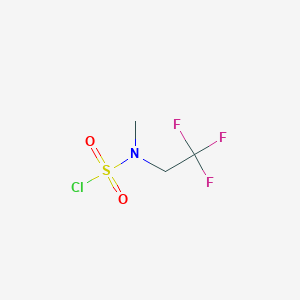 molecular formula C3H5ClF3NO2S B3045293 N-methyl-N-(2,2,2-trifluoroethyl)sulfamoyl chloride CAS No. 104468-13-5