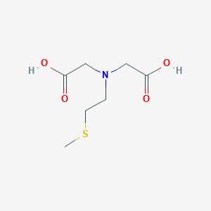 molecular formula C7H13NO4S B3045303 Glycine, N-(carboxymethyl)-N-[2-(methylthio)ethyl]- CAS No. 104614-53-1