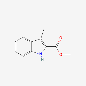 molecular formula C11H11NO2 B3045308 3-甲基-1H-吲哚-2-甲酸甲酯 CAS No. 104711-29-7