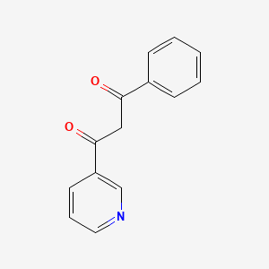 molecular formula C14H11NO2 B3045310 3-Phenyl-1-(3-pyridyl)propane-1,3-dione CAS No. 10472-95-4