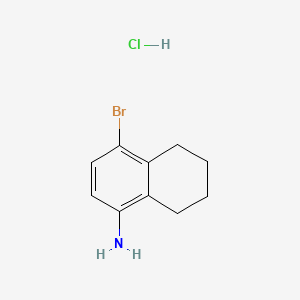 molecular formula C10H13BrClN B3045311 1-Naphthalenamine, 4-bromo-5,6,7,8-tetrahydro-, hydrochloride CAS No. 104761-46-8