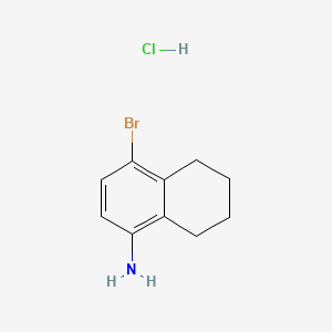 molecular formula C10H13BrClN B3045311 1-萘胺，4-溴-5,6,7,8-四氢-，盐酸盐 CAS No. 104761-46-8