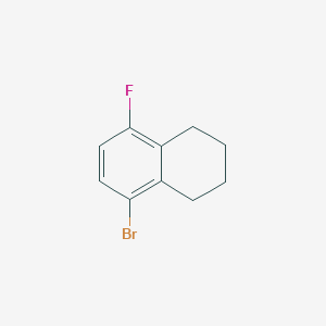 molecular formula C10H10BrF B3045312 5-Bromo-8-fluoro-1,2,3,4-tetrahydronaphthalene CAS No. 104761-49-1
