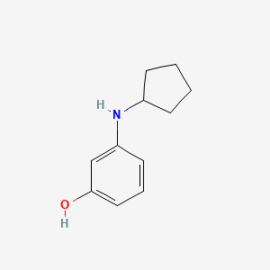 molecular formula C11H15NO B3045319 N-环戊基-间-氨基苯酚 CAS No. 104903-49-3