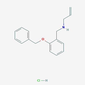 {[2-(Benzyloxy)phenyl]methyl}(prop-2-en-1-yl)amine hydrochloride
