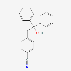 4-(2-Hydroxy-2,2-diphenylethyl)benzonitrile