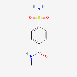 molecular formula C8H10N2O3S B3045335 N-甲基-4-磺酰基苯甲酰胺 CAS No. 10518-85-1