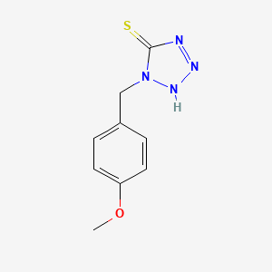 molecular formula C9H10N4OS B3045339 1-(4-methoxybenzyl)-1H-tetrazole-5-thiol CAS No. 105219-34-9