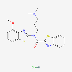 N-(3-(dimethylamino)propyl)-N-(4-methoxybenzo[d]thiazol-2-yl)benzo[d]thiazole-2-carboxamide hydrochloride